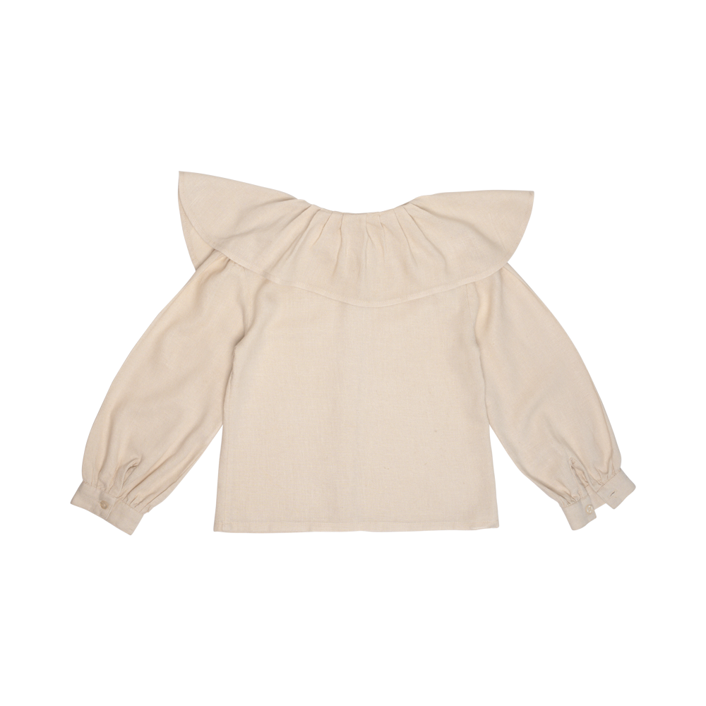 Cămașă Ruby, culoarea sand, vâscoză și în, Baje [5]