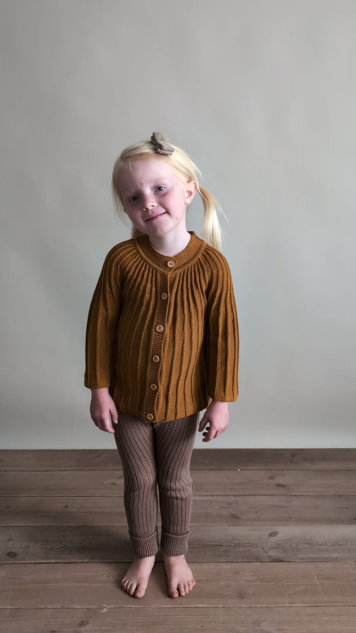 Cardigan Oscar, tricotat, bumbac organic, Hanevild [9]