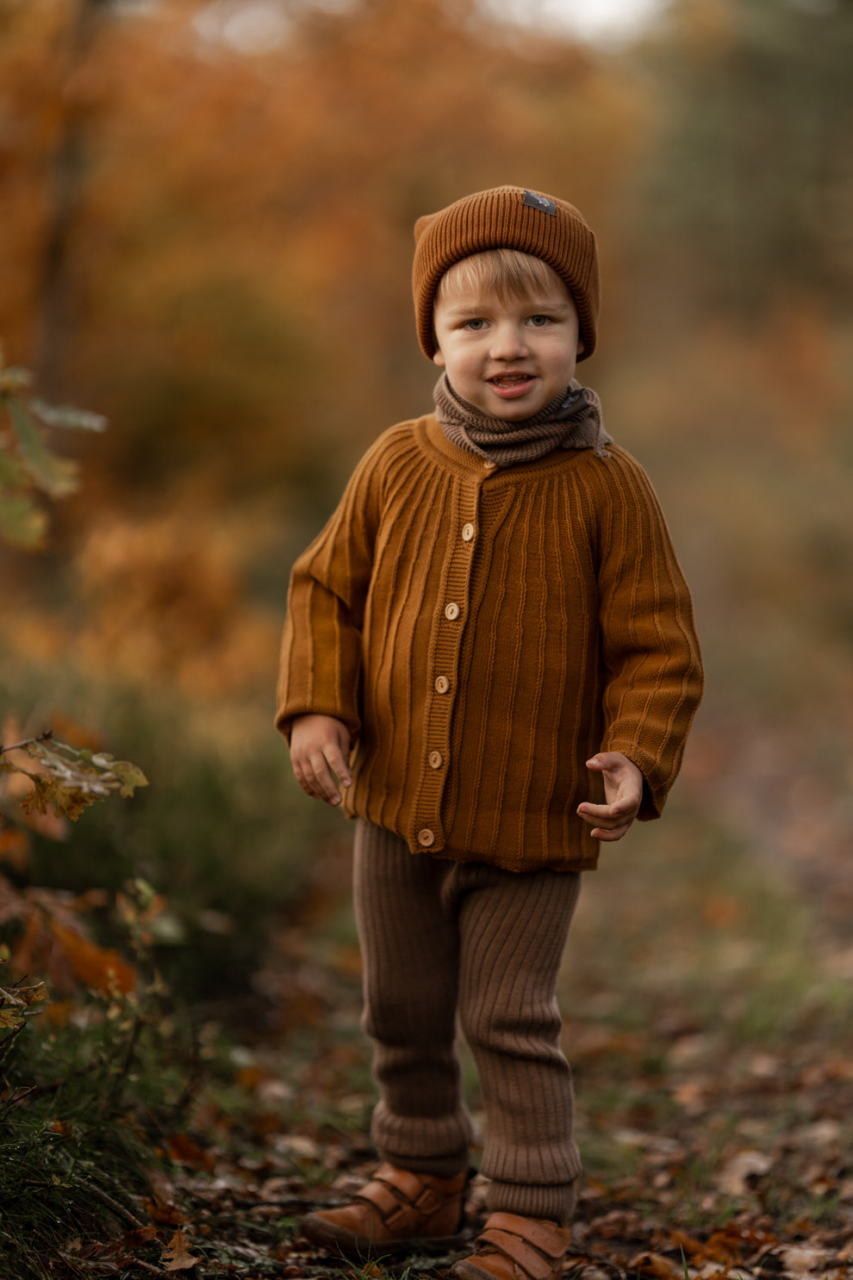Cardigan Oscar, tricotat, bumbac organic, Hanevild [3]