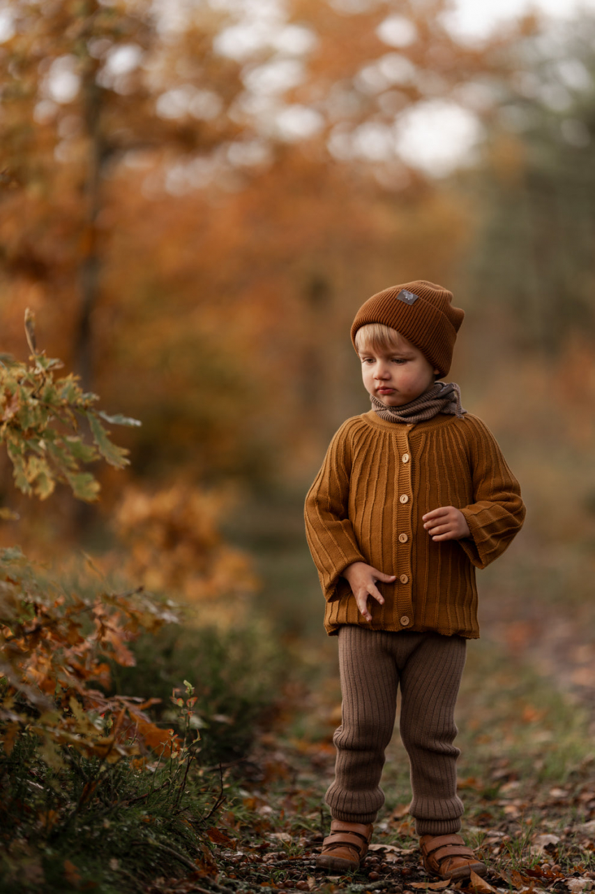 Cardigan Oscar, tricotat, bumbac organic, Hanevild [4]