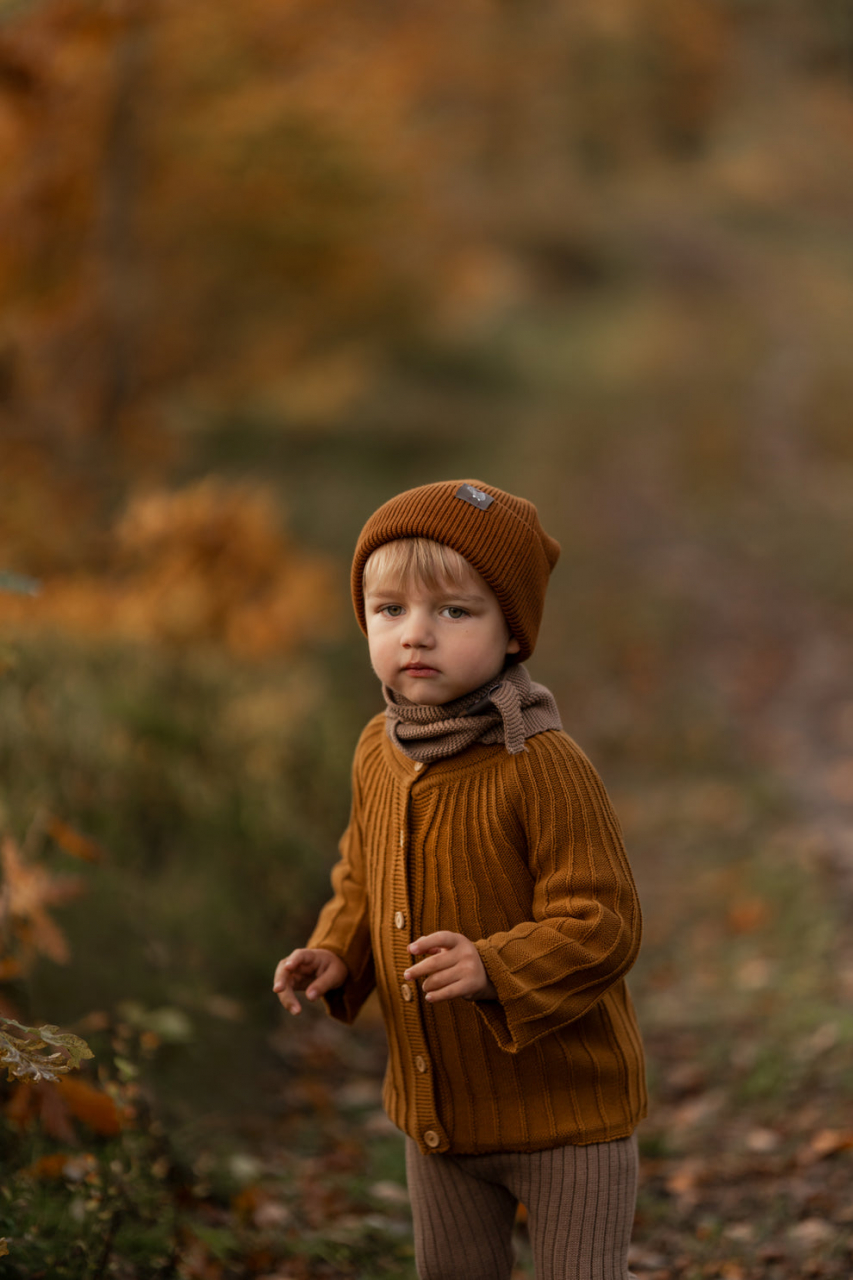Cardigan Oscar, tricotat, bumbac organic, Hanevild [5]