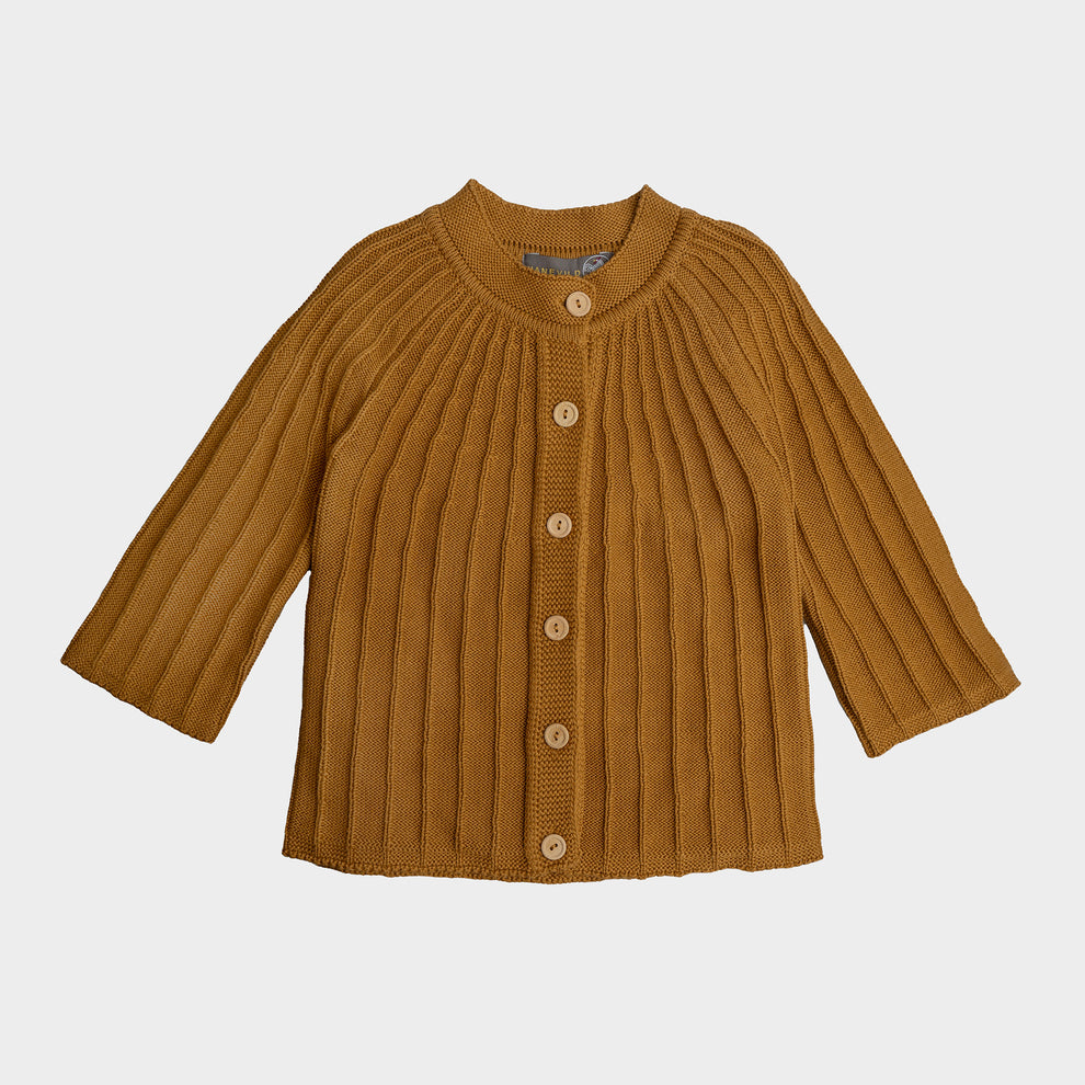Cardigan Oscar, tricotat, bumbac organic, Hanevild [8]