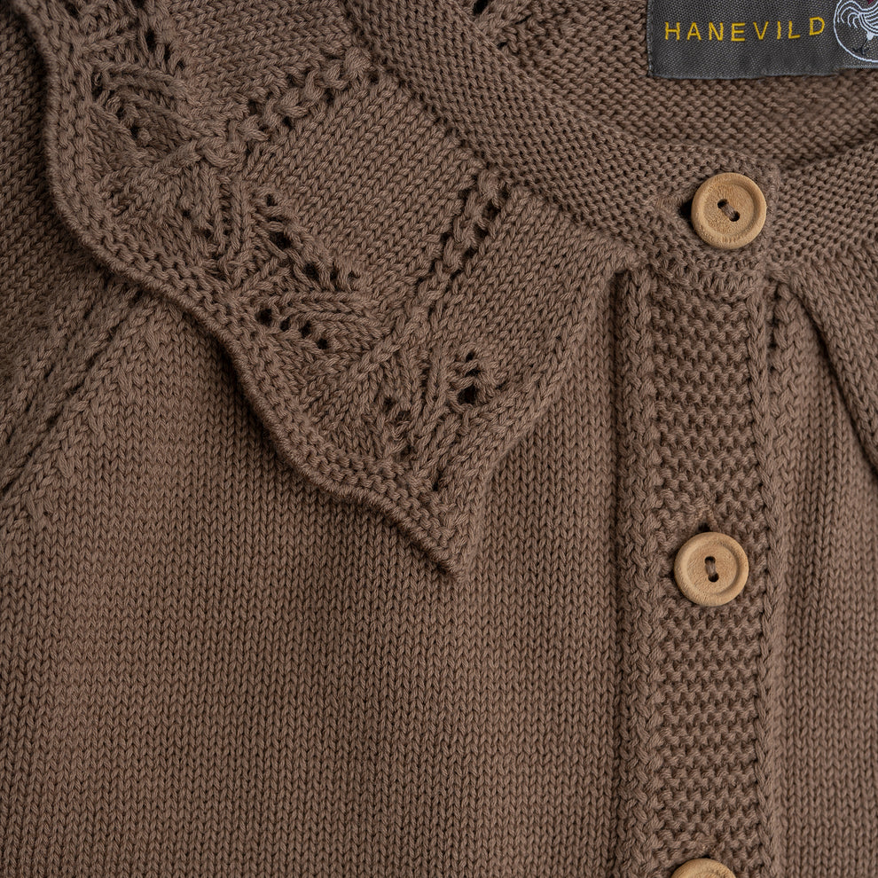 Cardigan tricotat, Ally, bumbac organic, Hanevild [6]