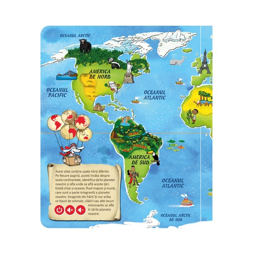 CARTE INTERACTIVĂ, ATLASUL LUMII [3]