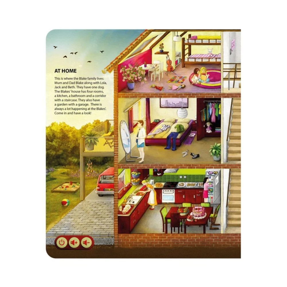 Carte interactiva, Raspundel Istetel, Engleza si joc, in acelasi loc [2]