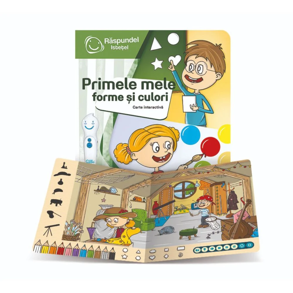 Carte interactiva, Raspundel Istetel, Primele mele forme si culori [2]