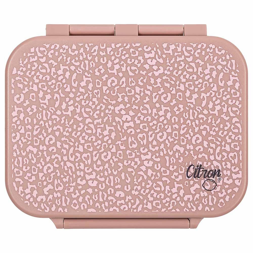 Caserola gustări cu 3 compartimente - Pink Animal Print, Leona [6]