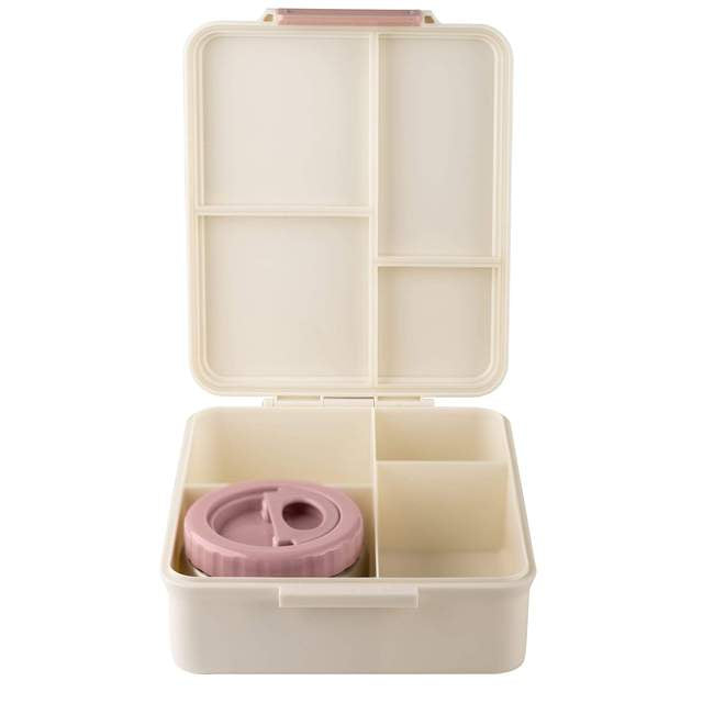 Caserola pentru prânz cu 4 compartimente + 1 borcan termoizolant - Grand Unicorn White [5]