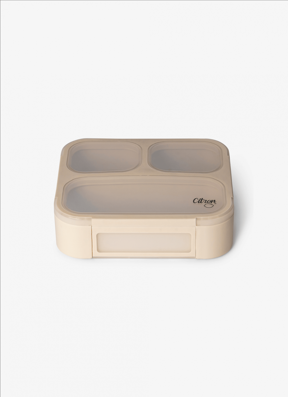 Caserola pentru prânz, cu furculiță și lingură - Beige [3]