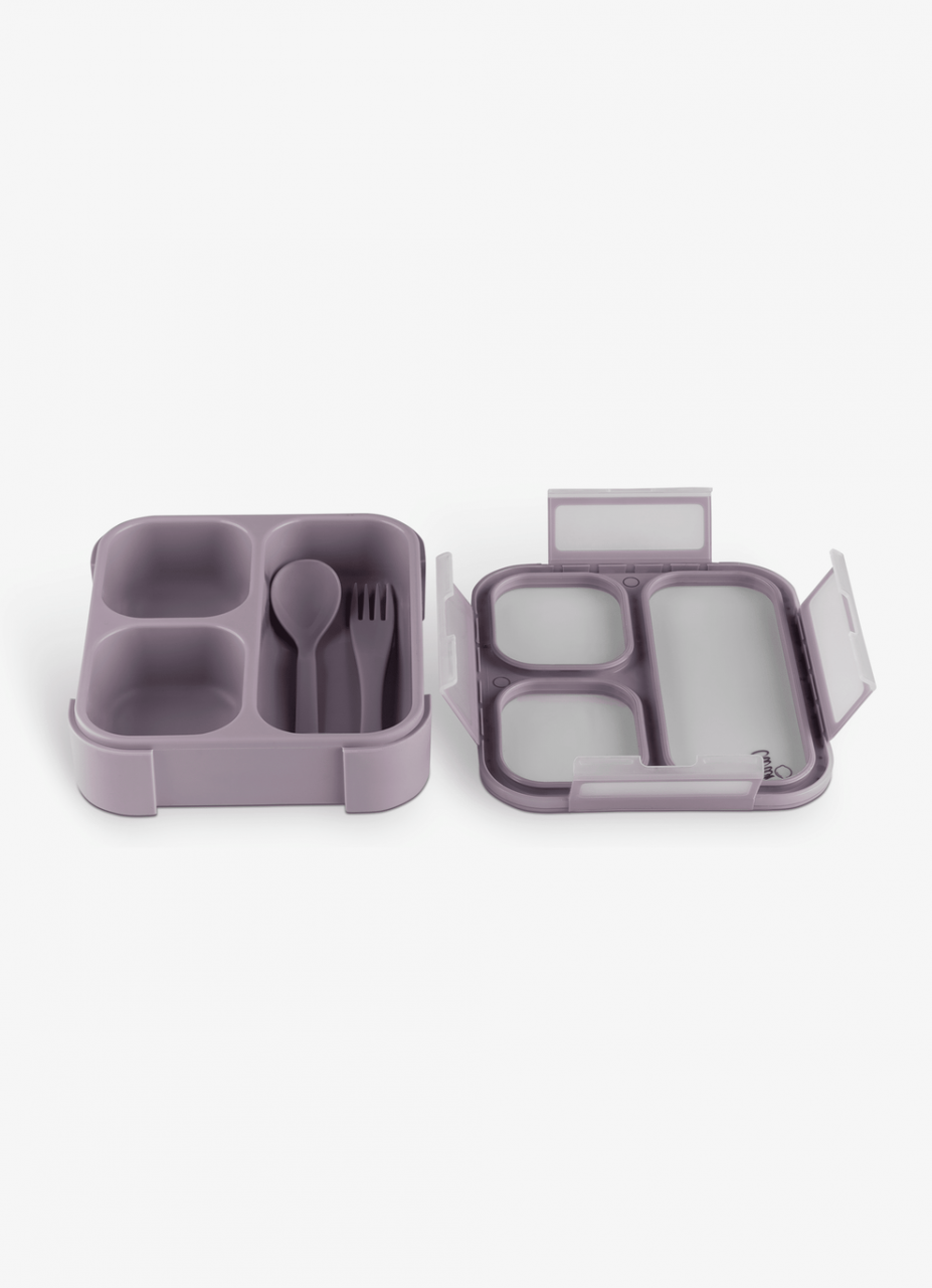 Caserola pentru prânz, cu furculiță și lingură - violet [3]