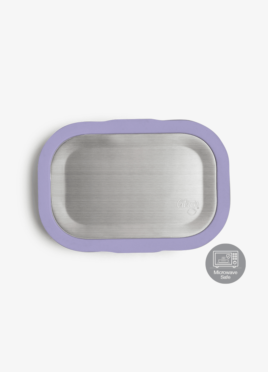 Caserola pentru prânz din oțel inoxidabil - 2 compartimente - violet [3]
