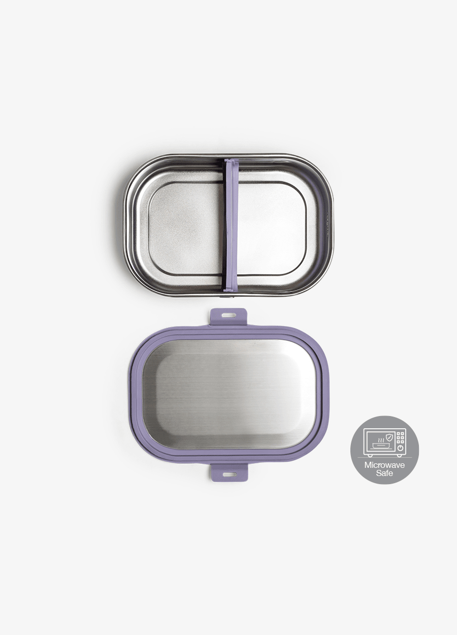 Caserola pentru prânz din oțel inoxidabil - 2 compartimente - violet [2]