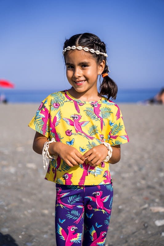 Crop top, bumbac organic, Yellow Parrot, Mullido [3]