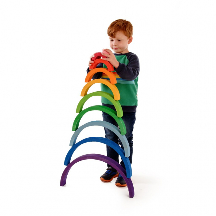 Curcubeu gigant din lemn, 50 cm, Bauspiel [4]