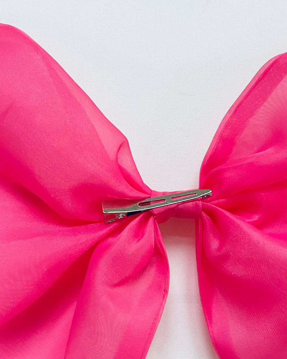 Funda de par cu clips, organza, barbiepink [5]
