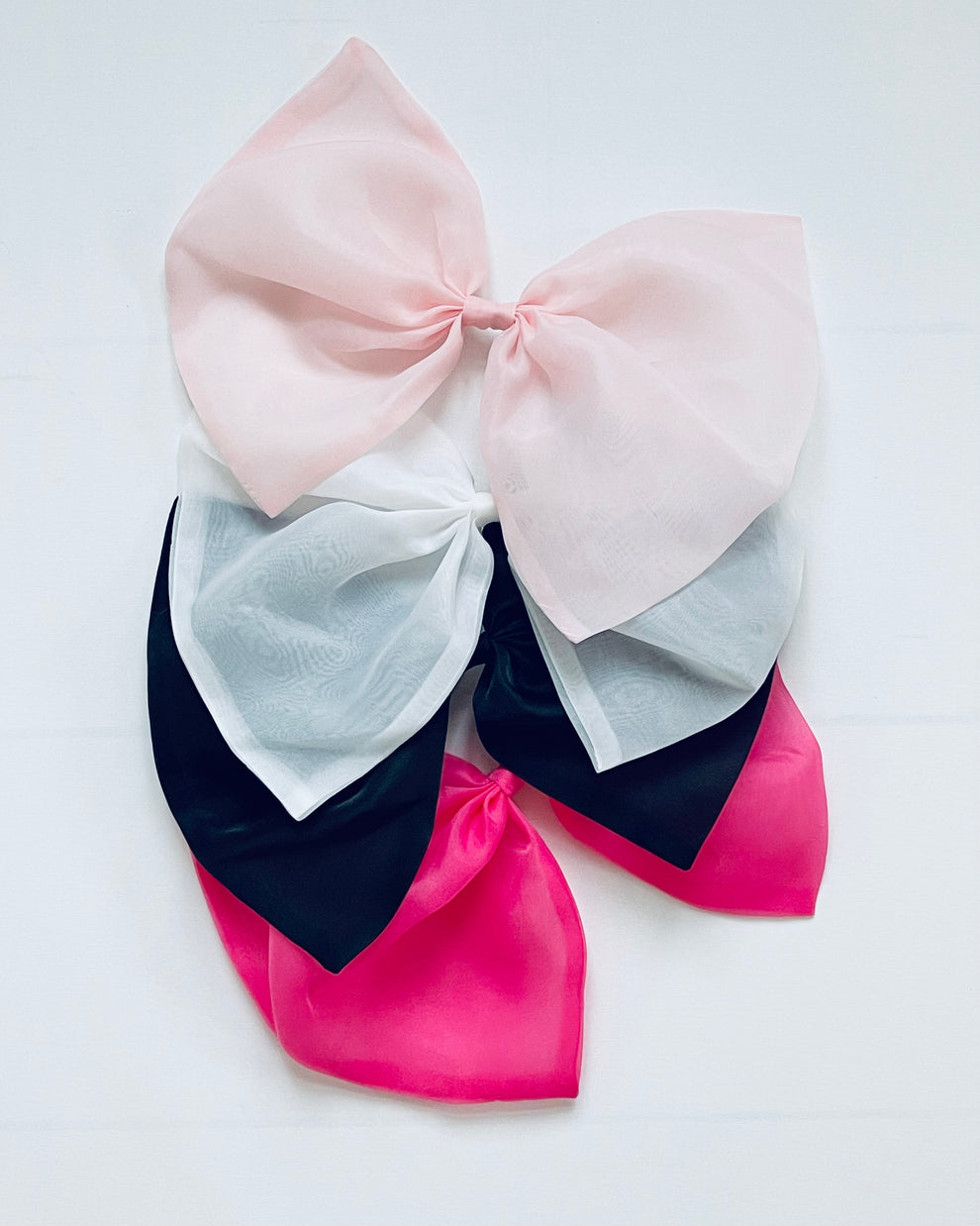 Funda de par cu clips, organza, Dolly pink [5]