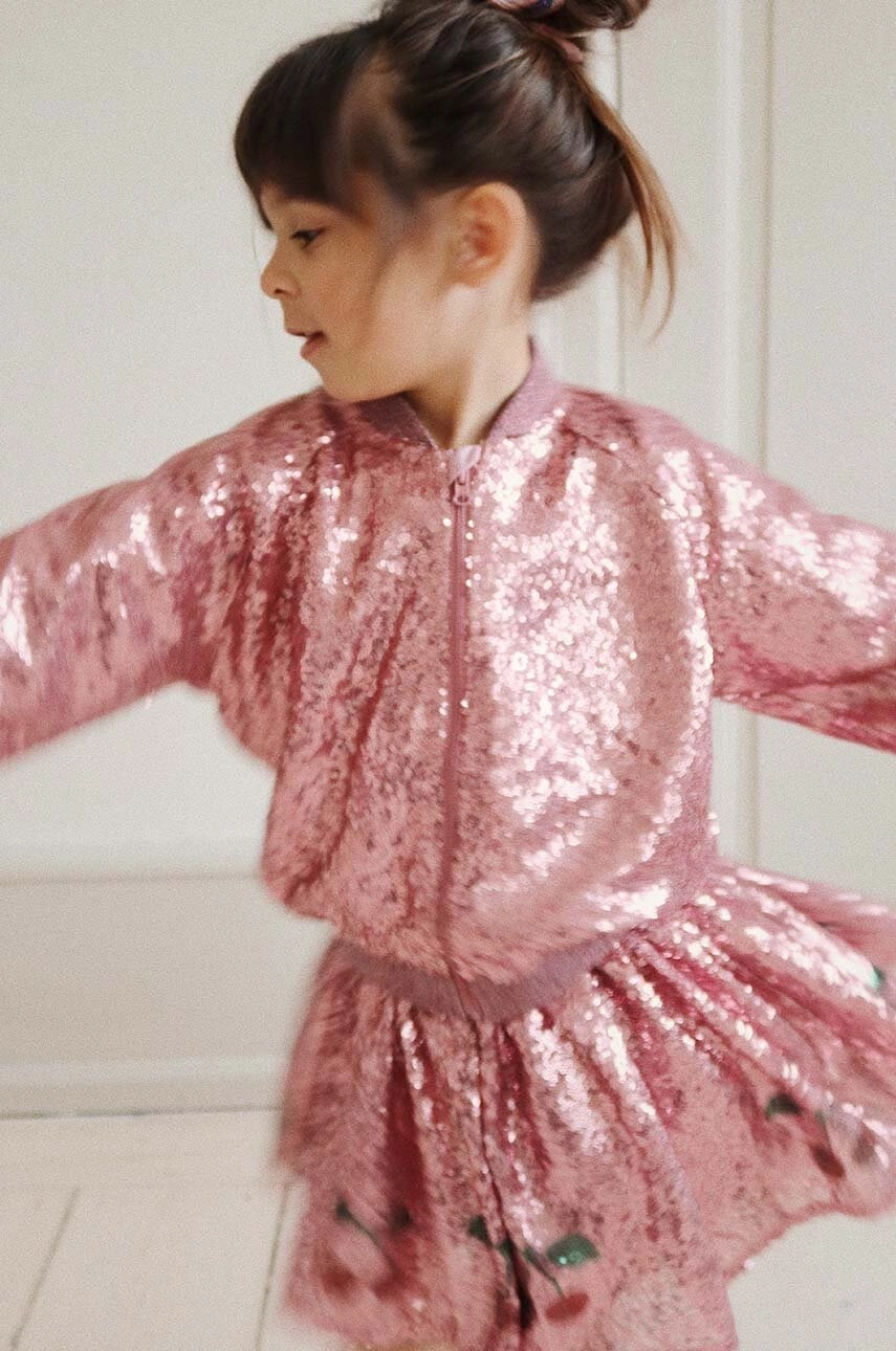 Fusta din tull cu paiete,  Starla sequin blush [7]