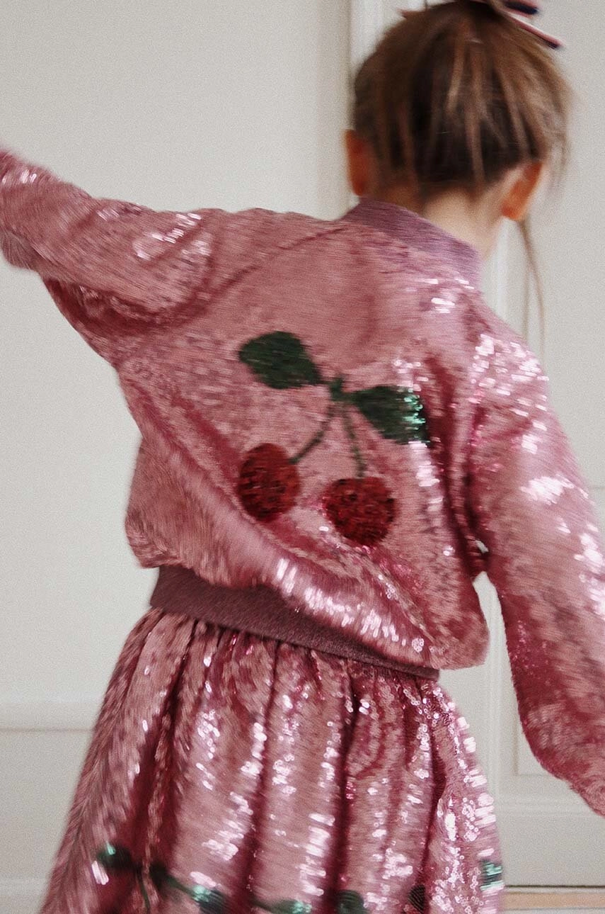 Fusta din tull cu paiete,  Starla sequin blush [8]