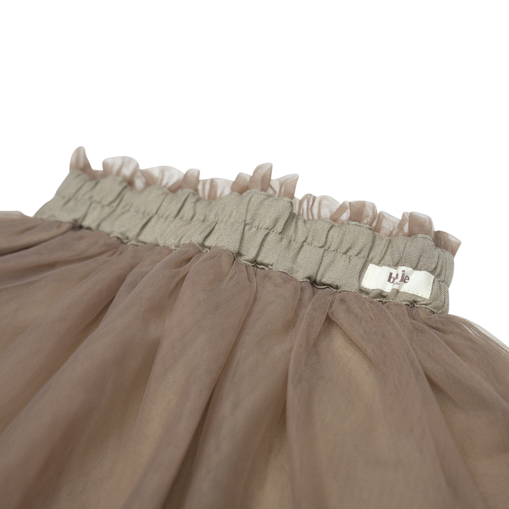 Fusta din tull, Sandy, culoarea taupe [6]