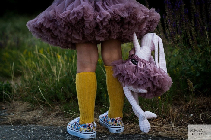 Fusta Tutu Pettitskirt + Tutu pentru păpușă + rucsac de balet de marcă [2]