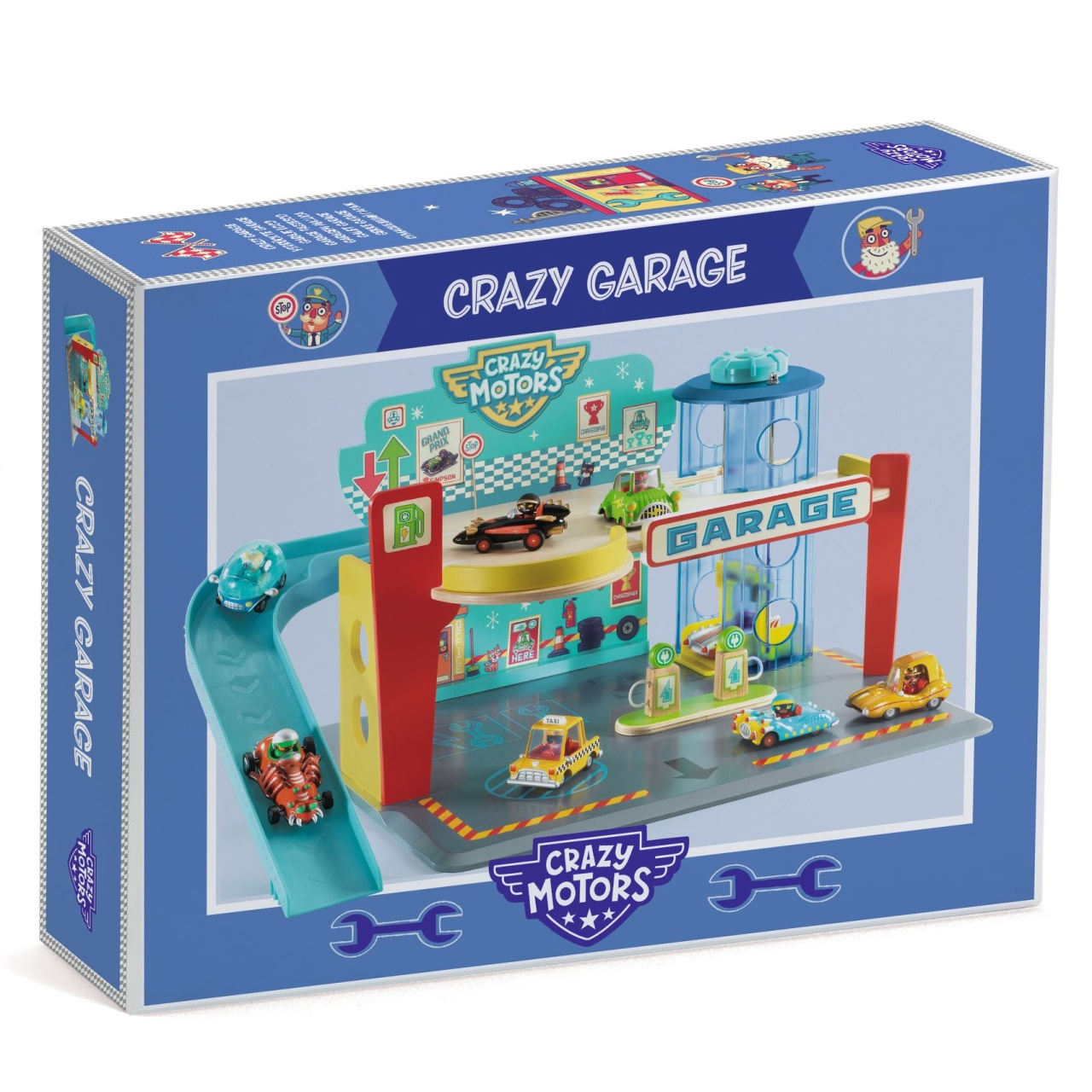 Garaj pentru masinile Crazy Motors, Djeco [1]