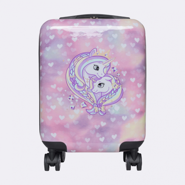 Troler pentru copii, cu roți 360°, Unicorn Princess Purple [3]