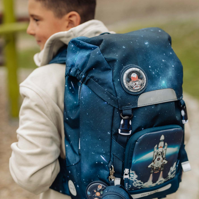 Ghiozdan, rucsac ergonomic pentru școală, Clasic Maxi, Space Mission [10]