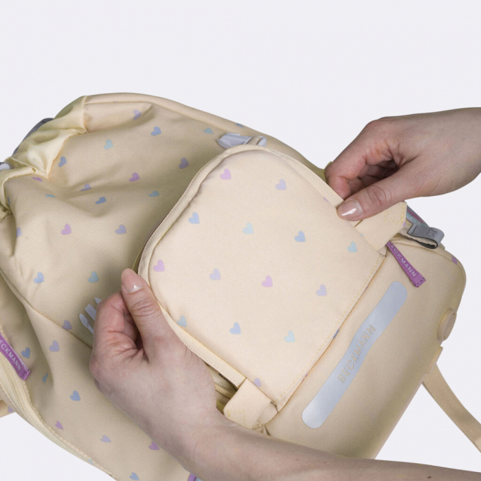 Ghiozdan, rucsac ergonomic școală, Clasic, Yellow Heart [15]