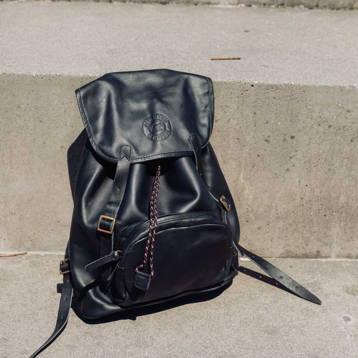 Ghiozdan de piele, Negru - 30 L [4]