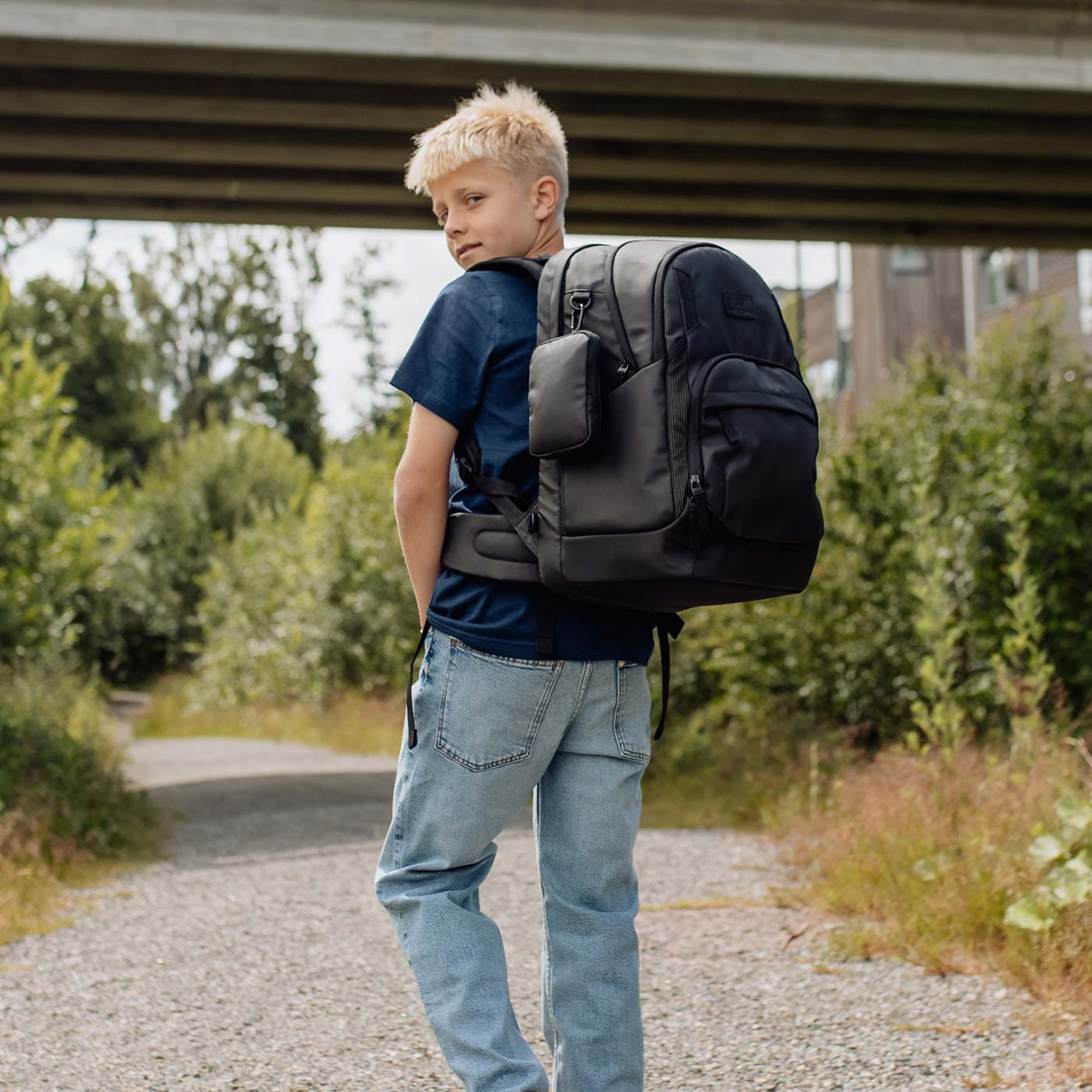 Ghiozdan, rucsac ergonomic, Sport Air, Black coated [2]