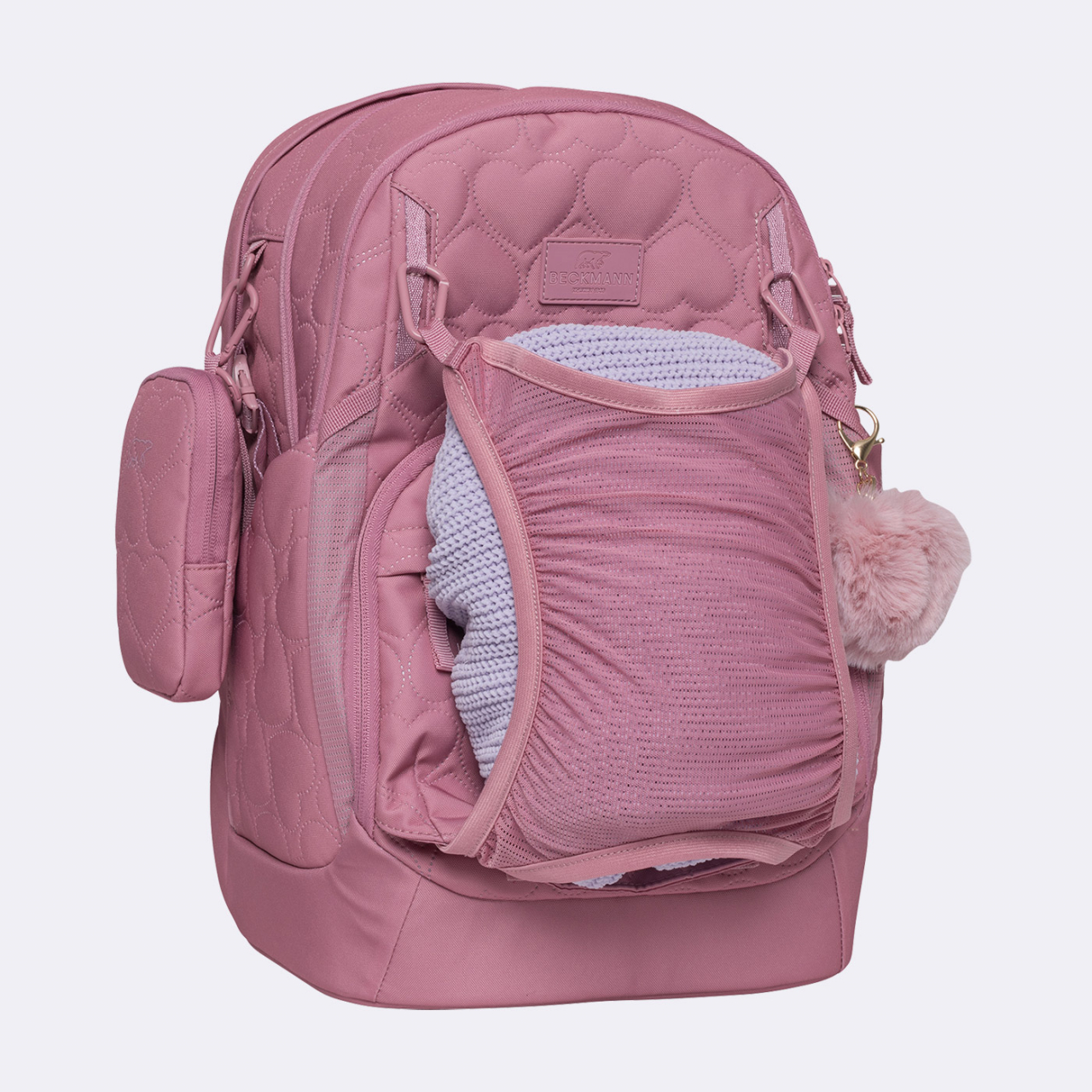 Ghiozdan, rucsac ergonomic, Sport Air, Padded heart rose [8]