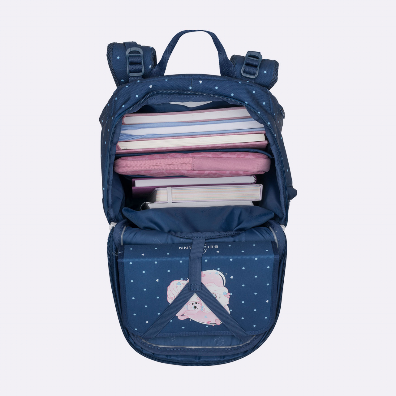 Ghiozdan, rucsac ergonomic cu perna de aer, Active Air FLX, Pet Friends Blue [10]