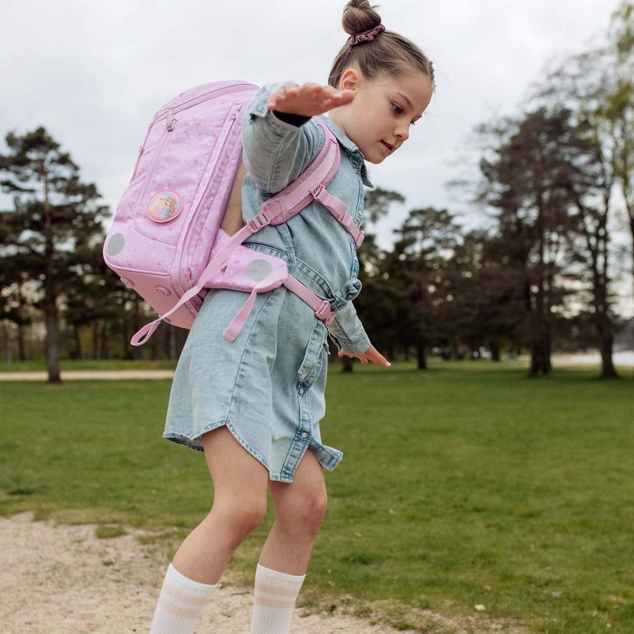 Ghiozdan, rucsac ergonomic cu perna de aer, Active Air FLX, Rosie [18]