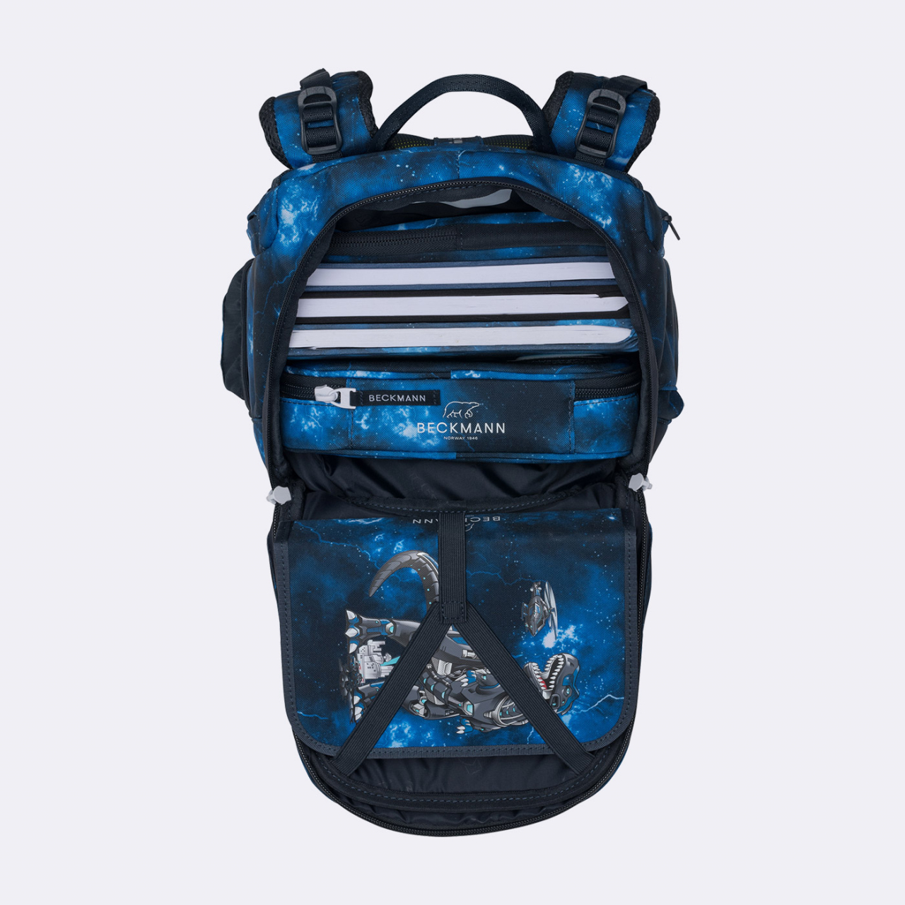 Ghiozdan, rucsac ergonomic cu perna de aer, Active Air FLX, Tech rex [10]