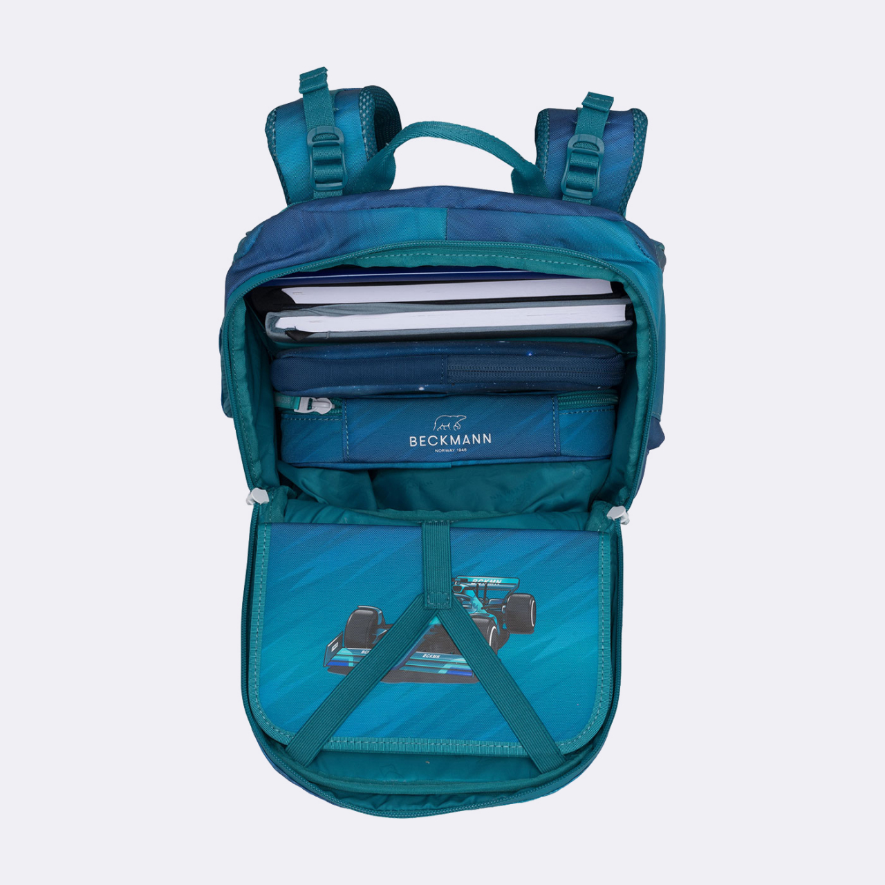 Ghiozdan, rucsac ergonomic cu perna de aer, set Active Air FLX 6 piese, Racing [11]
