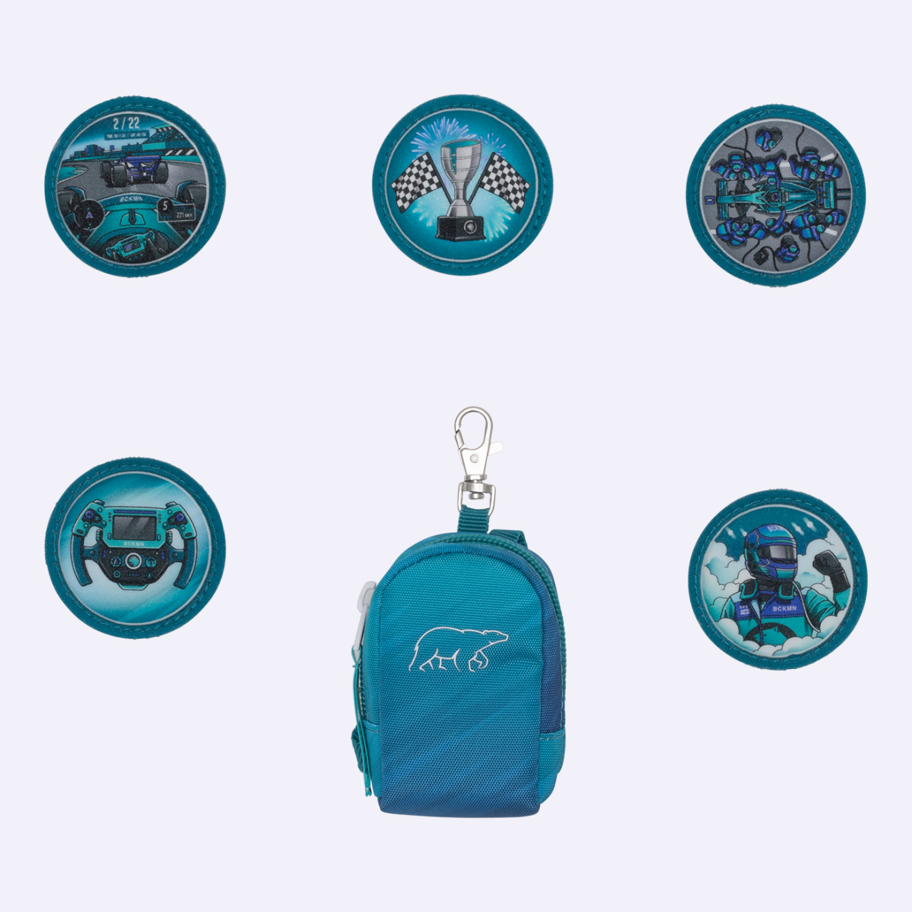 Ghiozdan, rucsac ergonomic cu perna de aer, set Active Air FLX 6 piese, Racing [22]