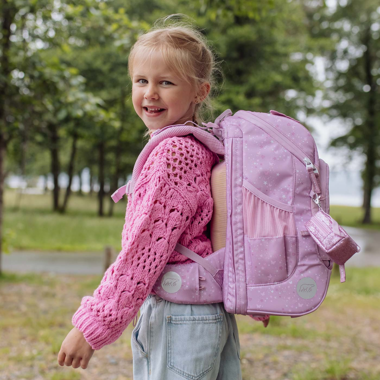 Ghiozdan, rucsac ergonomic cu perna de aer, set Active Air FLX 6 piese, ROSIE [2]