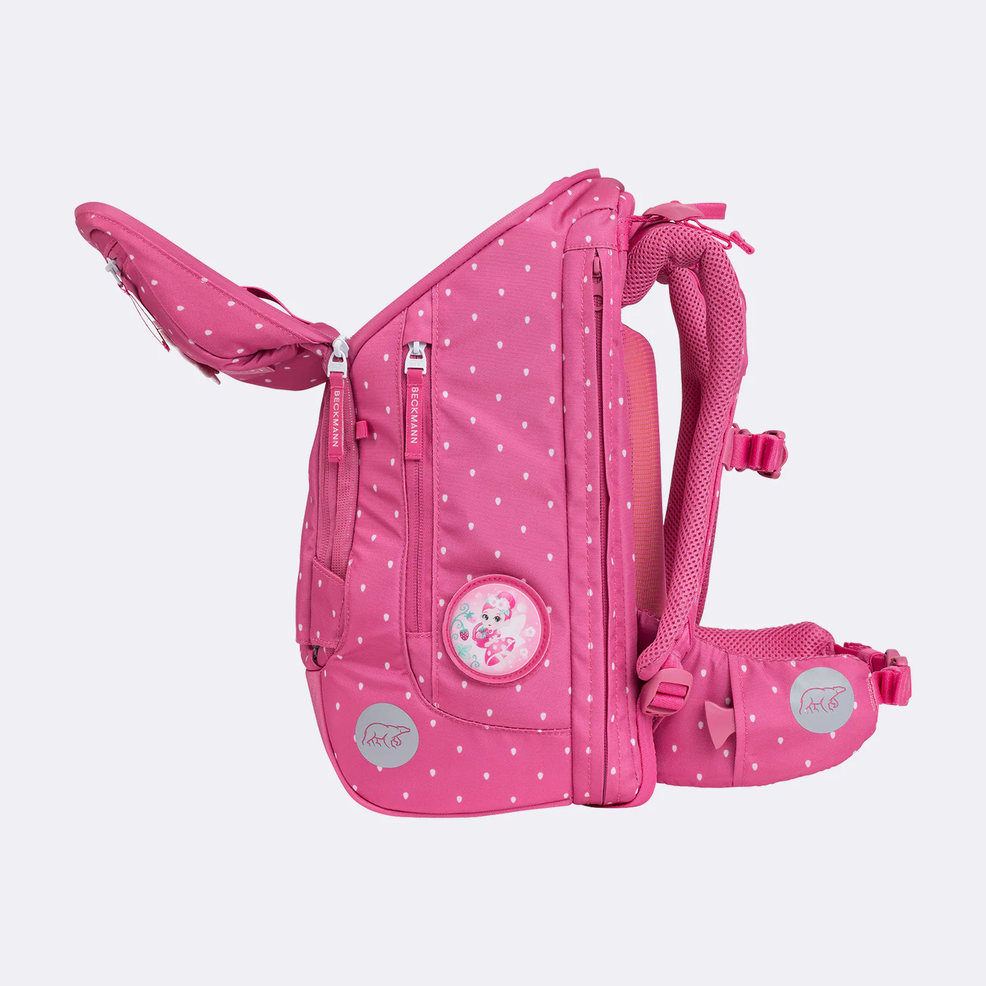 Ghiozdan, rucsac ergonomic cu perna de aer, set Active Air FLX 6 piese, STRAWBERRY - BECKMANN [10]