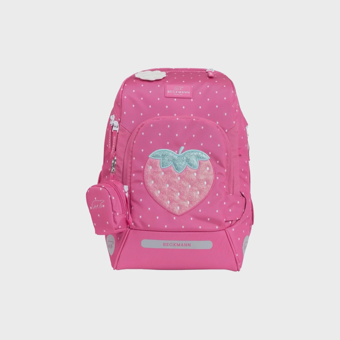 Ghiozdan, rucsac ergonomic cu perna de aer, set Active Air FLX 6 piese, STRAWBERRY - BECKMANN [3]