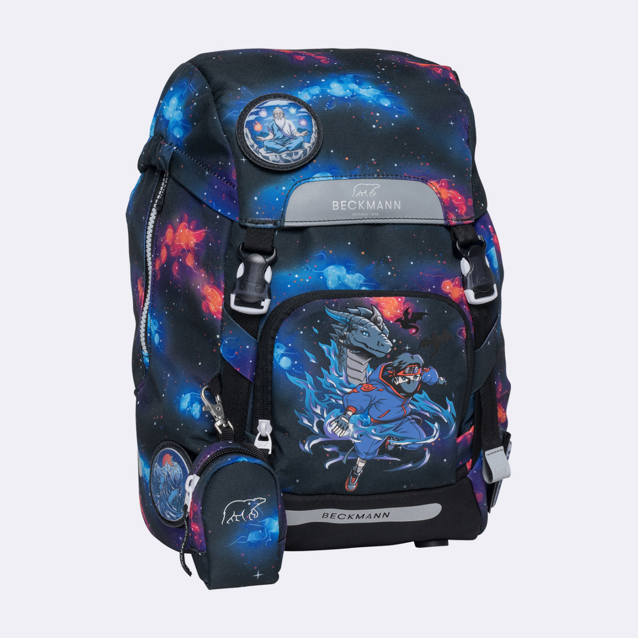Ghiozdan, rucsac ergonomic pentru școală, Clasic, NINJA ELEMENTS [4]