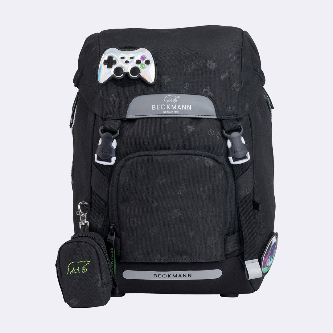 Ghiozdan, rucsac ergonomic pentru școală, Clasic  Pixel [3]