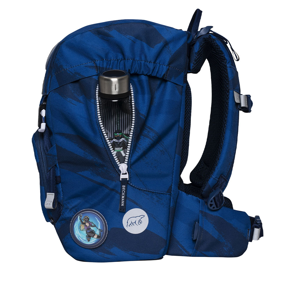 Ghiozdan, rucsac ergonomic școală, Clasic, Ninja master blue [6]