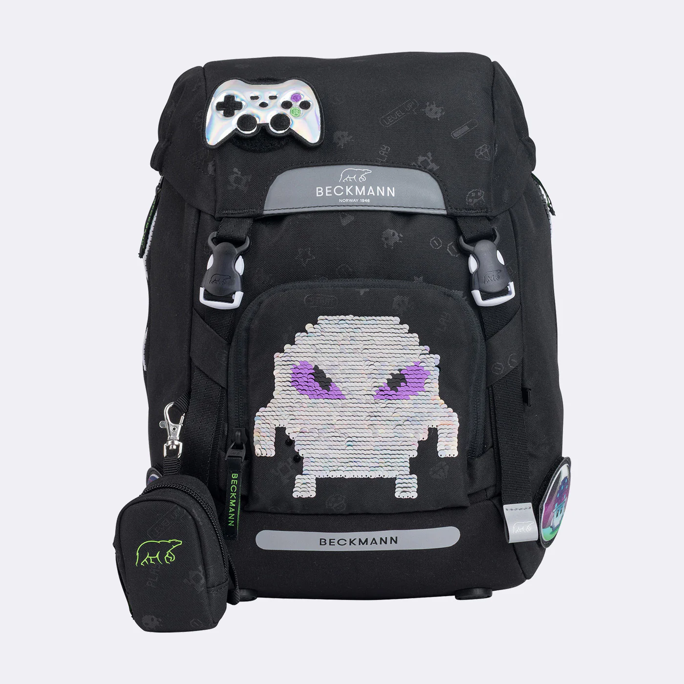 Ghiozdan, rucsac ergonomic, set clasic 6 piese, PIXEL [6]