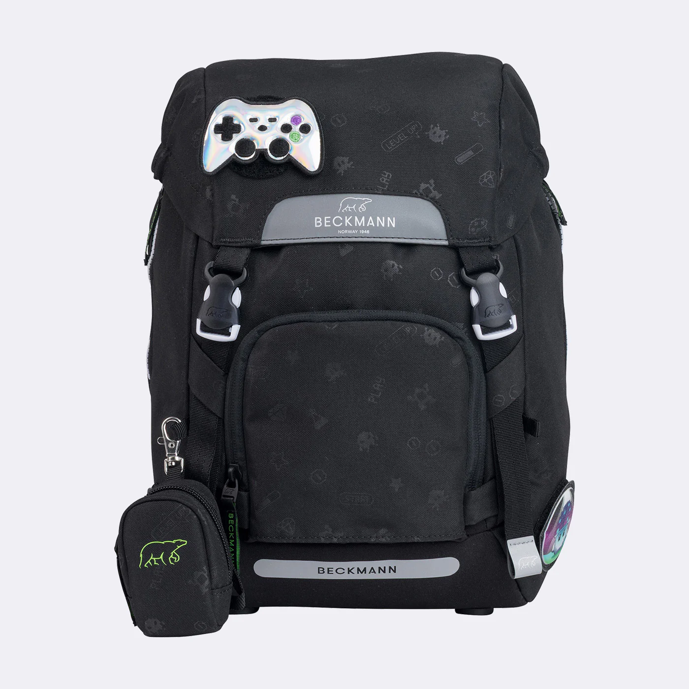 Ghiozdan, rucsac ergonomic, set clasic 6 piese, PIXEL [7]