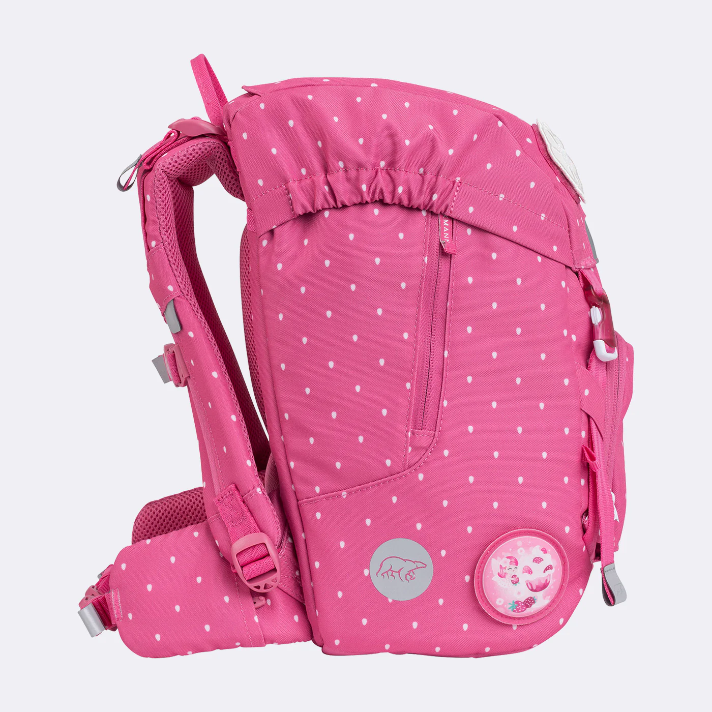 Ghiozdan, rucsac ergonomic, set clasic 6 piese, STRAWBERRY [6]