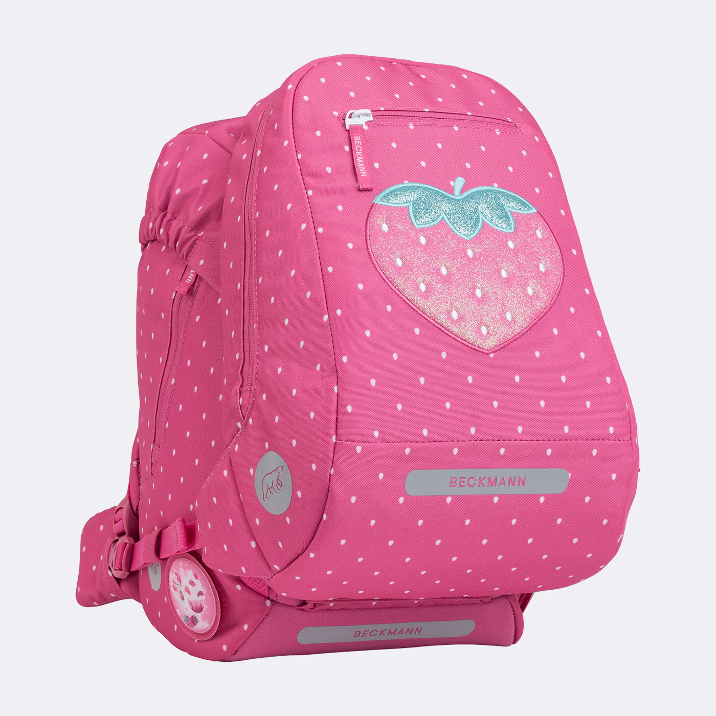 Ghiozdan, rucsac ergonomic, set clasic 6 piese, STRAWBERRY [5]