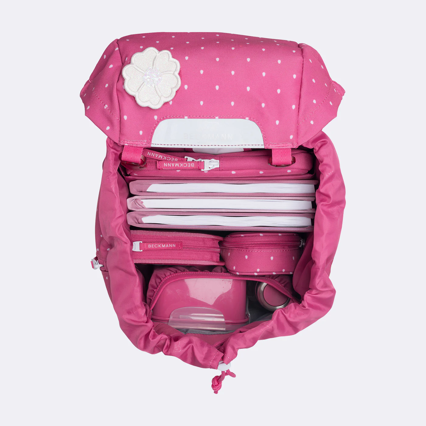 Ghiozdan, rucsac ergonomic, set clasic 6 piese, STRAWBERRY [8]