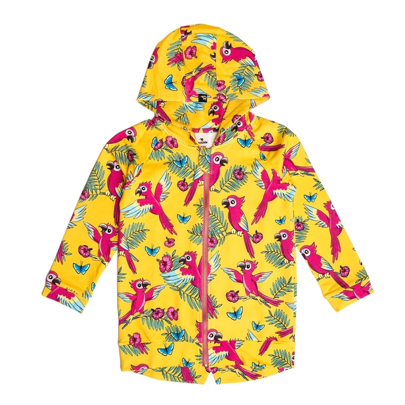 Hoodie, bumbac organic, Yellow Parrot [3]