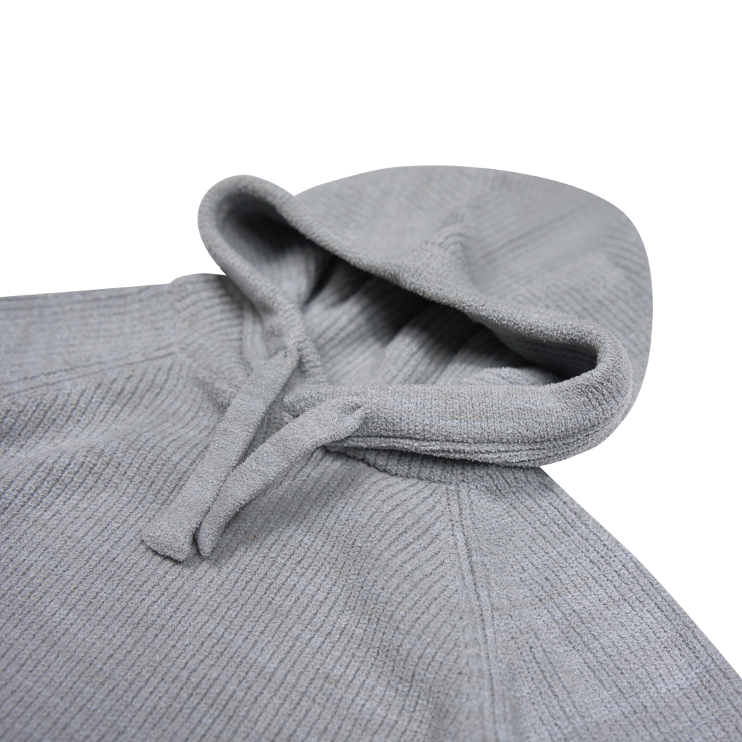 Hoodie Clay, bumbac organic, Greyish blue, Baje [5]
