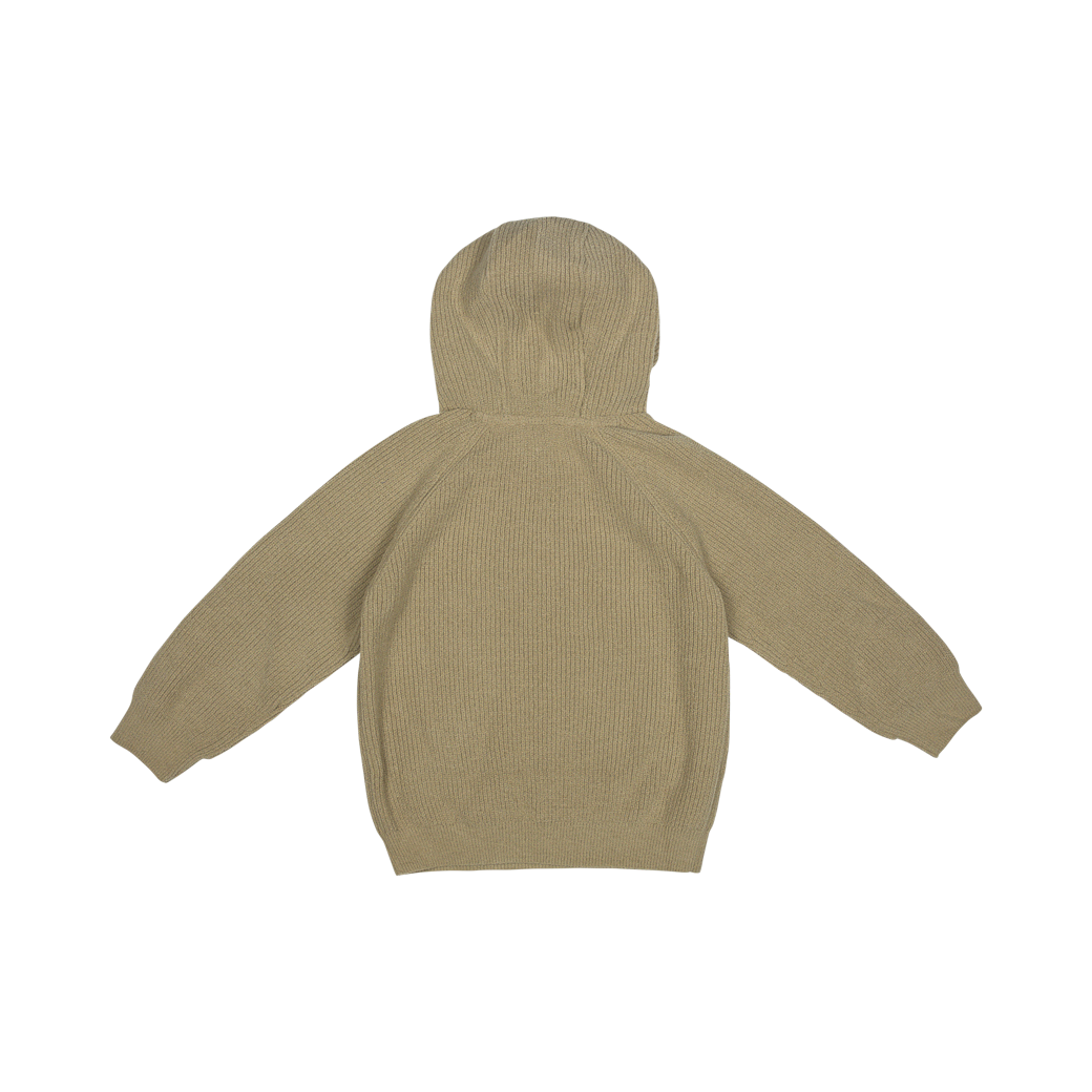 Hoodie Clay, bumbac organic, Peanut, Baje [5]